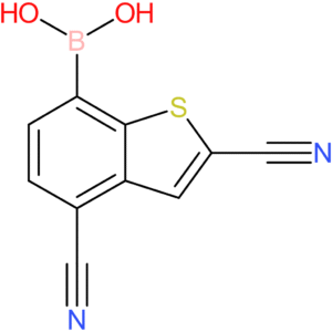 2,4-dicyanobenzothiophene-7-boronic acid