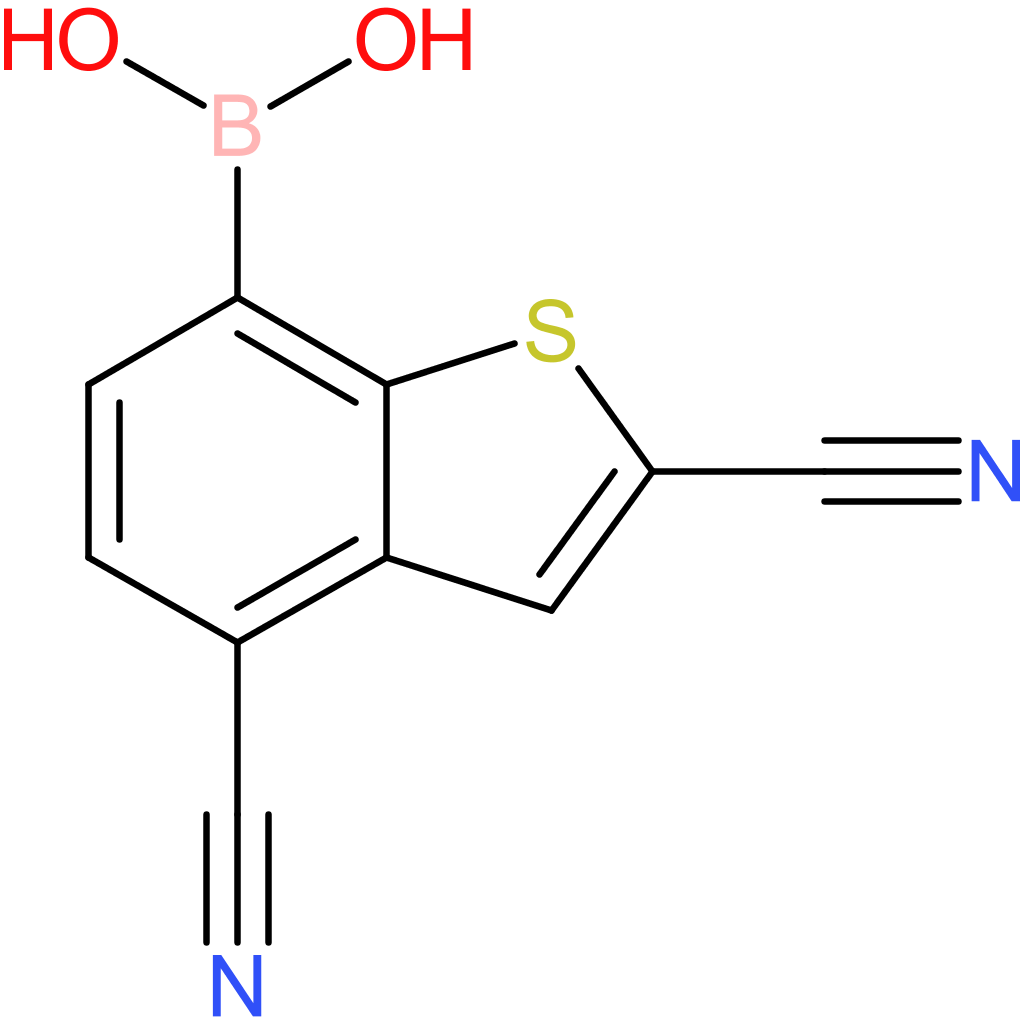 2,4-dicyanobenzothiophene-7-boronic acid