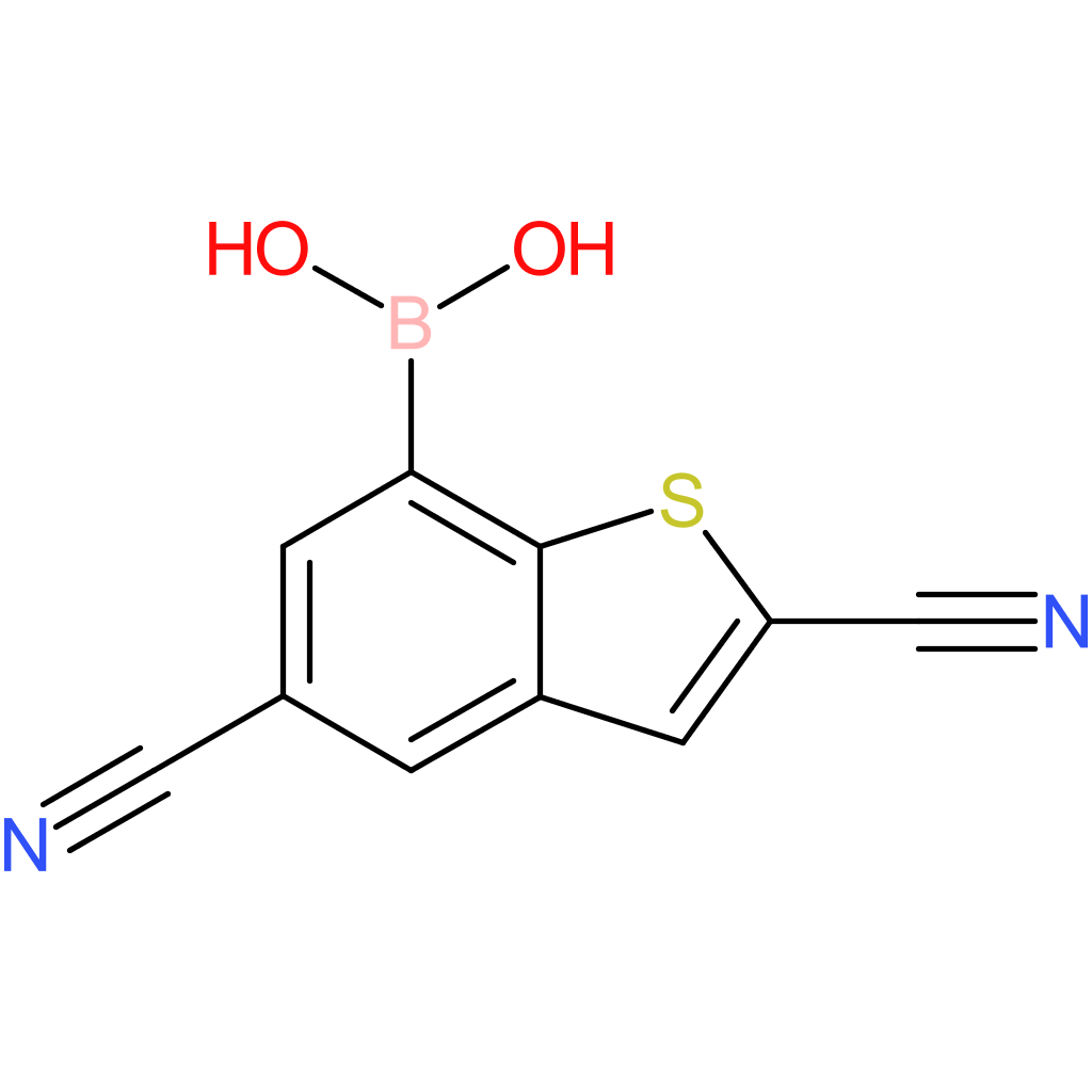 2,5-dicyanobenzothiophene-7-boronic acid