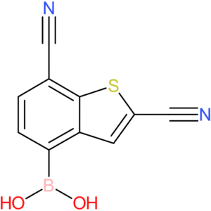 2,7-dicyanobenzothiophene-4-boronic acid
