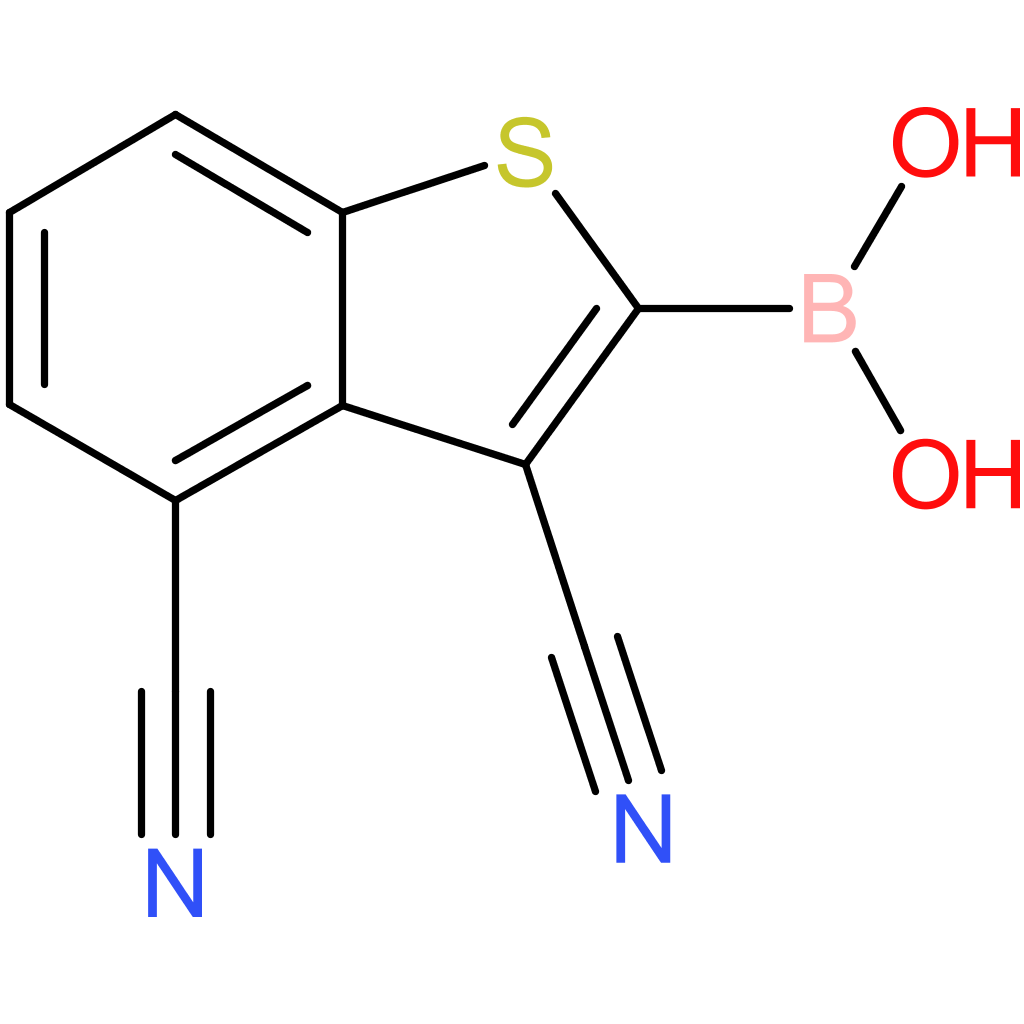 3,4-dicyanobenzothiophene-2-boronic acid