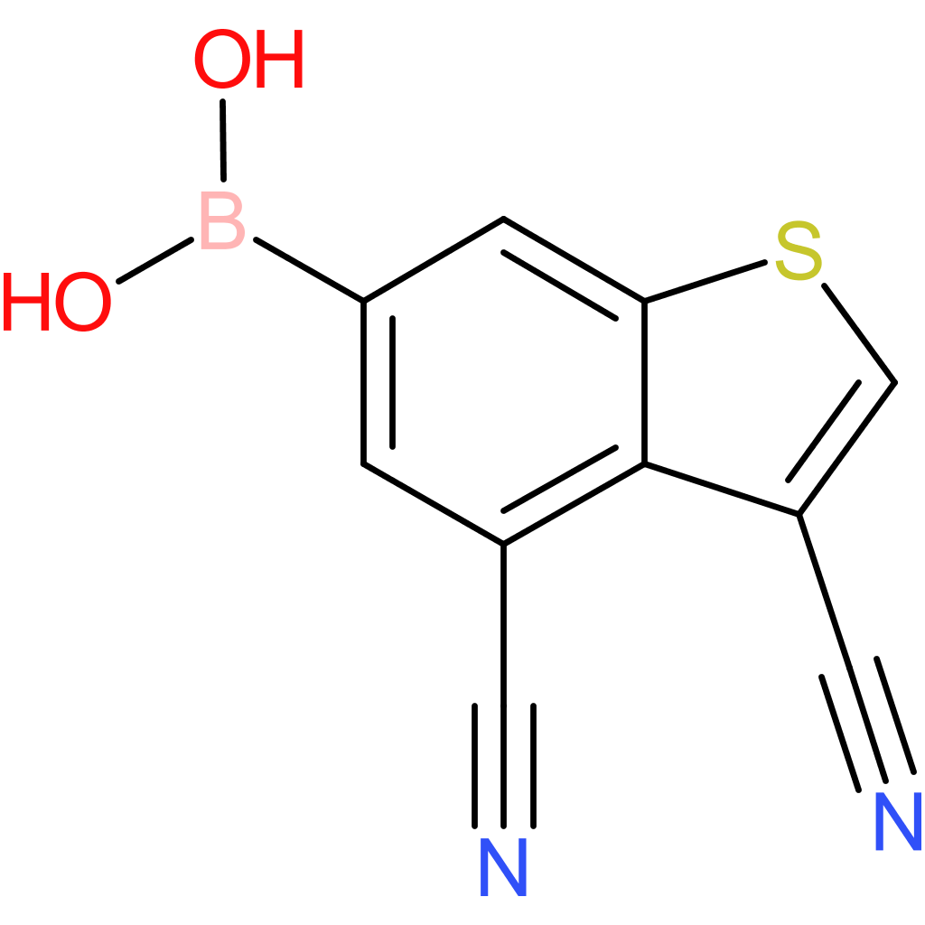 3,4-dicyanobenzothiophene-6-boronic acid