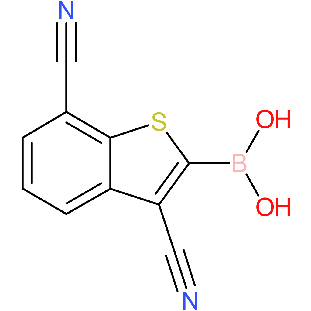 3,7-dicyanobenzothiophene-2-boronic acid