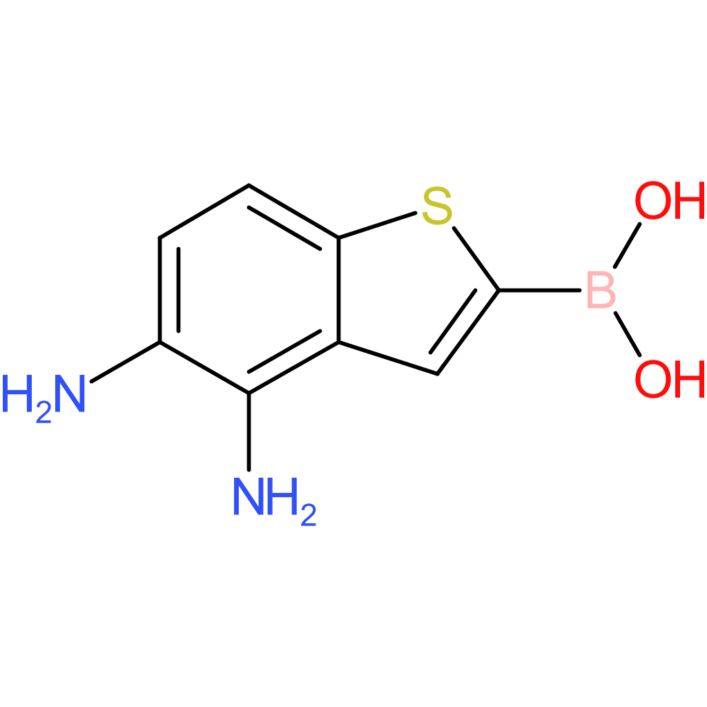 (4,5-diamino-1-benzothiophen-2-yl)boronic acid
