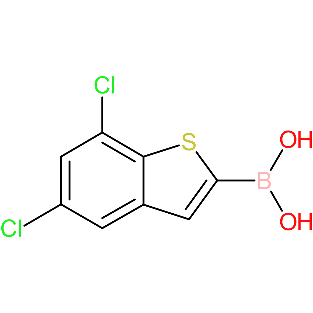 (5,7-dichloro-1-benzothiophen-2-yl)boronic acid