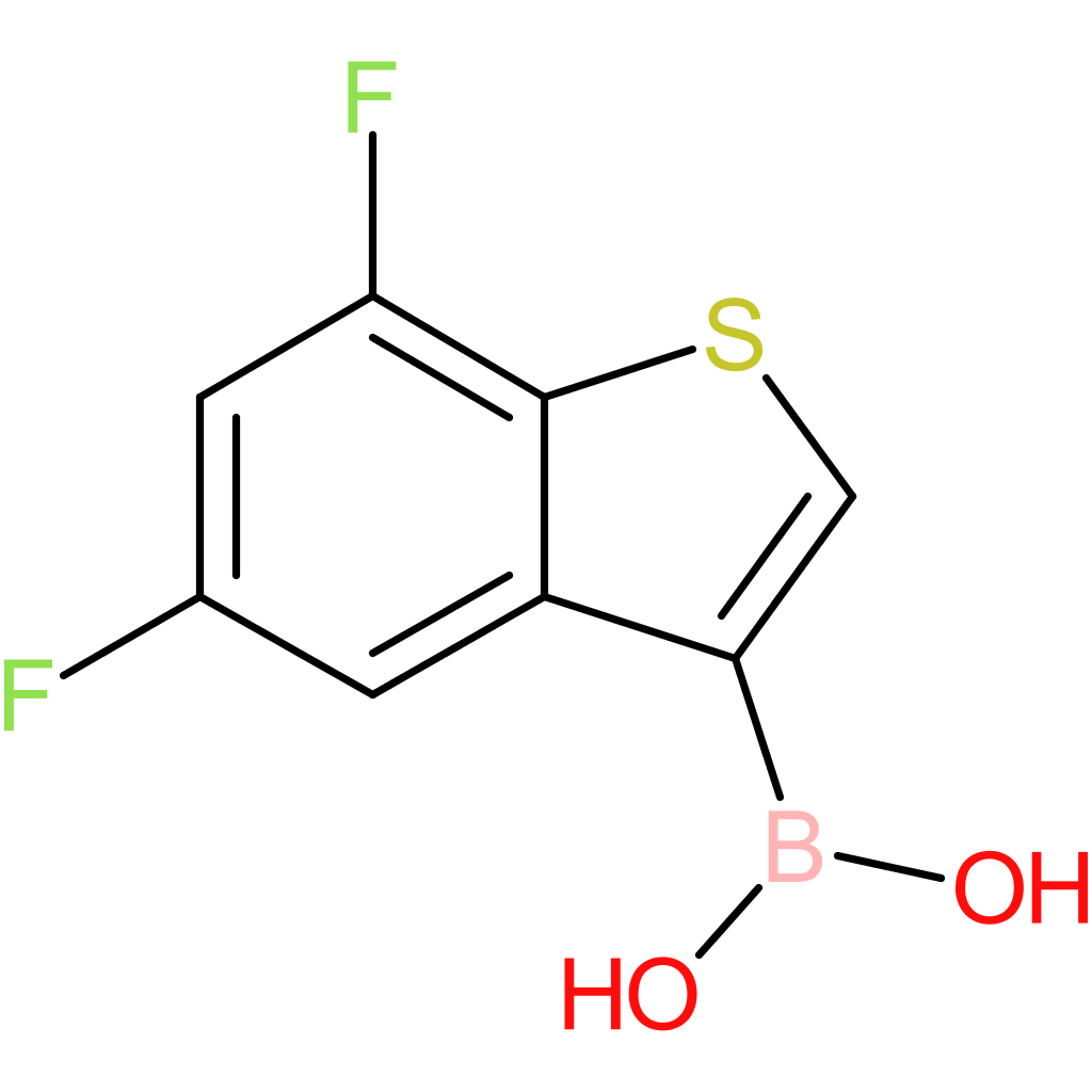 (5,7-difluoro-1-benzothiophen-3-yl)boronic acid