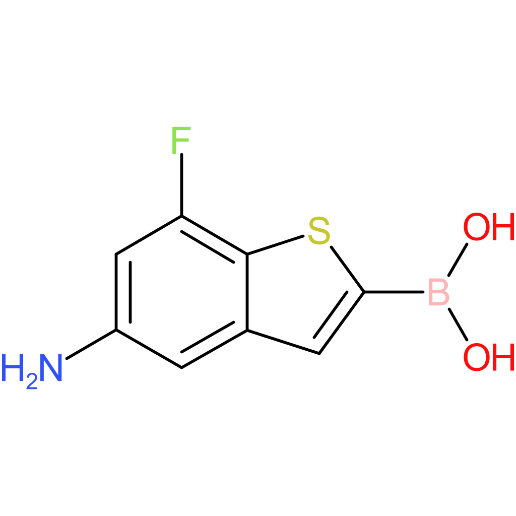 (5-amino-7-fluoro-1-benzothiophen-2-yl)boronic acid