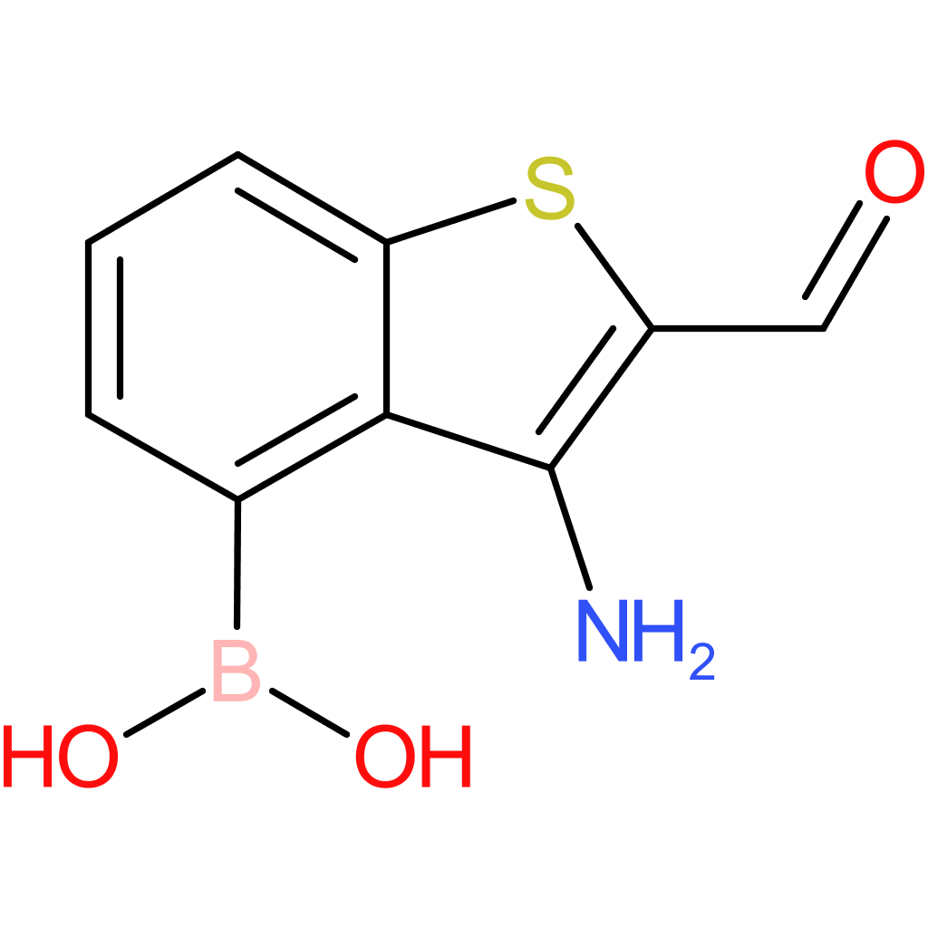 3-amino-2-formylbenzothiophene-4-boronic acid