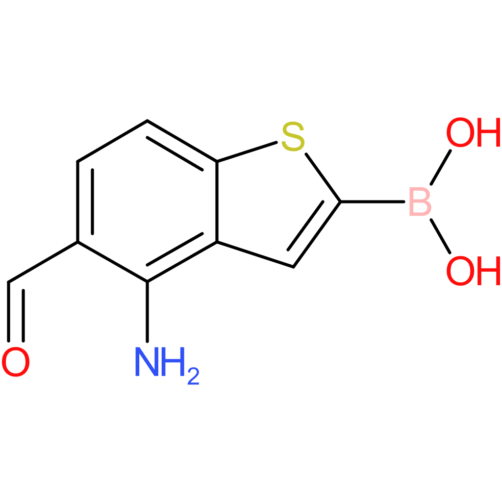 4-amino-5-formylbenzothiophene-2-boronic acid