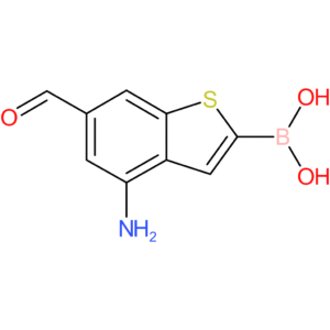 4-amino-6-formylbenzothiophene-2-boronic acid