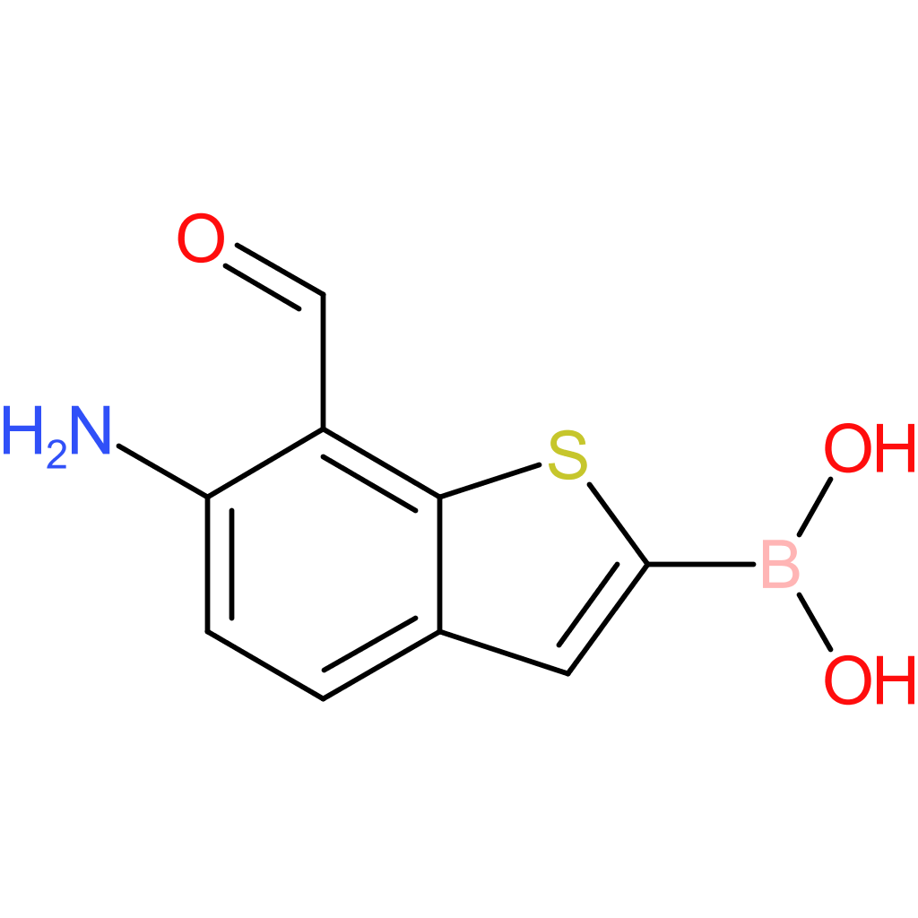 6-amino-7-formylbenzothiophene-2-boronic acid