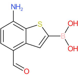 7-amino-4-formylbenzothiophene-2-boronic acid