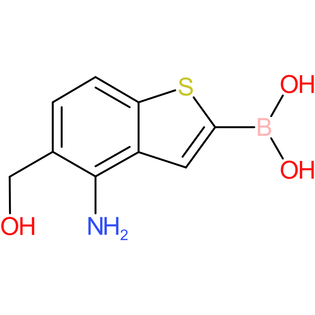 4-amino-5-(hydroxymethyl)benzothiophene-2-boronic acid