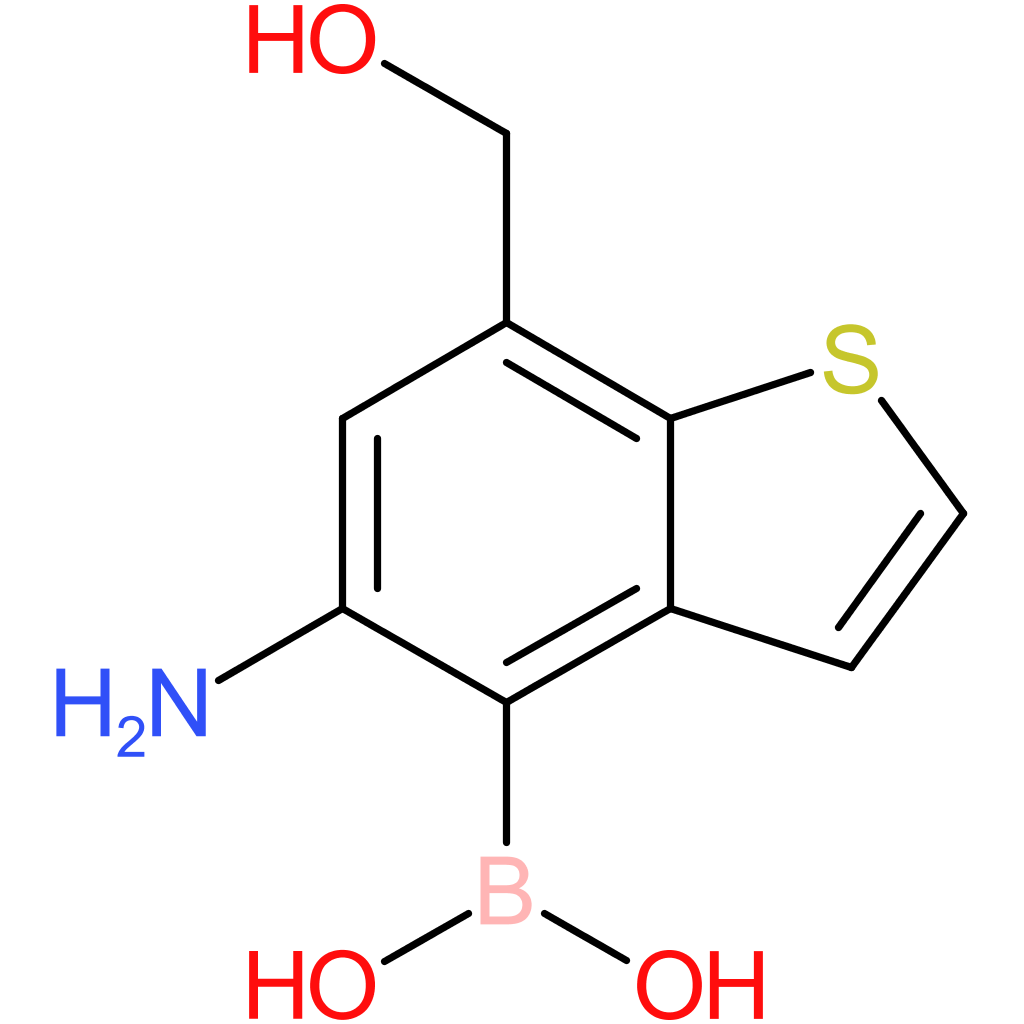 5-amino-7-(hydroxymethyl)benzothiophene-4-boronic acid