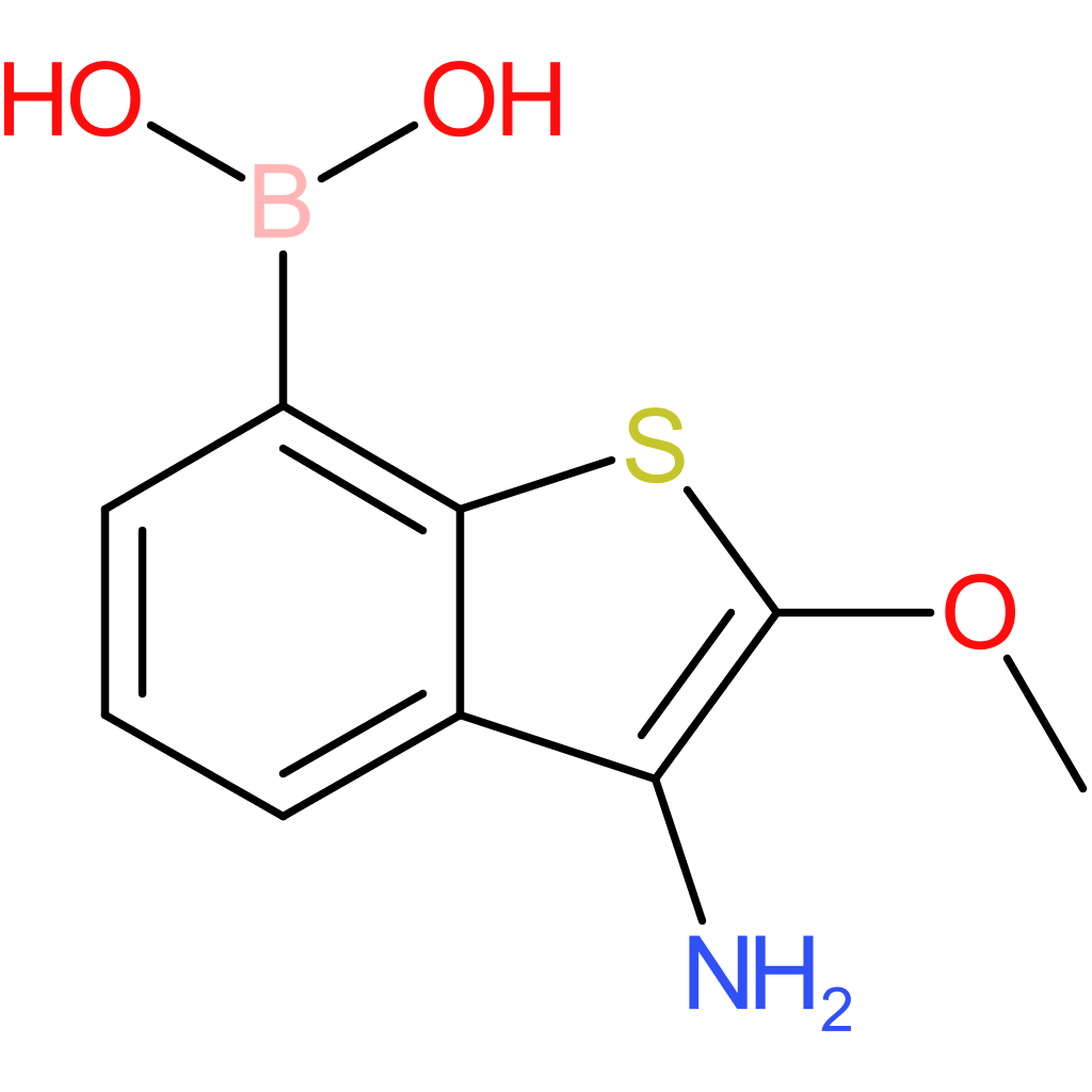 3-amino-2-methoxybenzothiophene-7-boronic acid