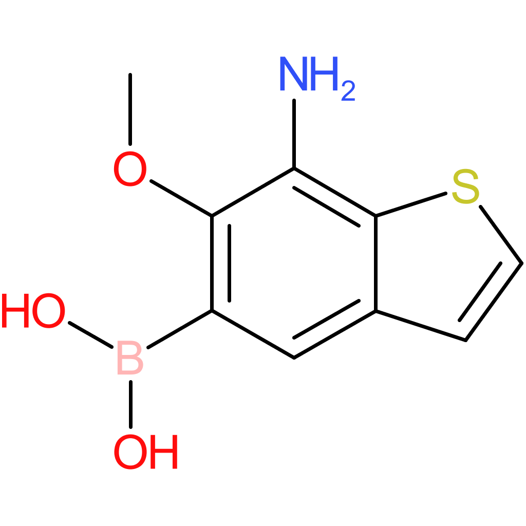 7-amino-6-methoxybenzothiophene-5-boronic acid