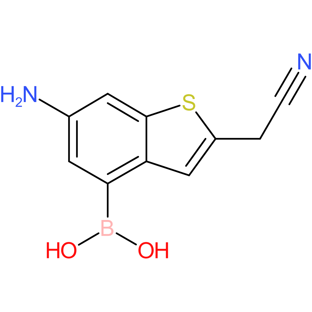 6-amino-4-boronobenzothiophene-2-acetonitrile