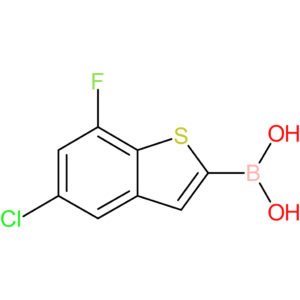 (5-chloro-7-fluoro-1-benzothiophen-2-yl)boronic acid