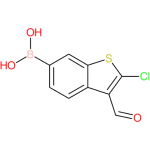 2-chloro-3-formylbenzothiophene-6-boronic acid