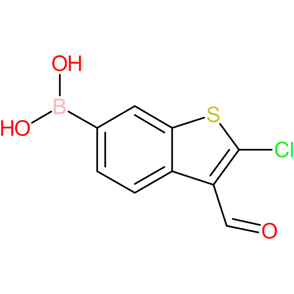 2-chloro-3-formylbenzothiophene-6-boronic acid
