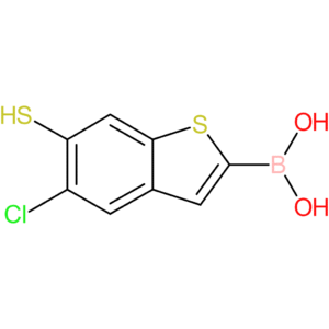 (5-chloro-6-sulfanyl-1-benzothiophen-2-yl)boronic acid