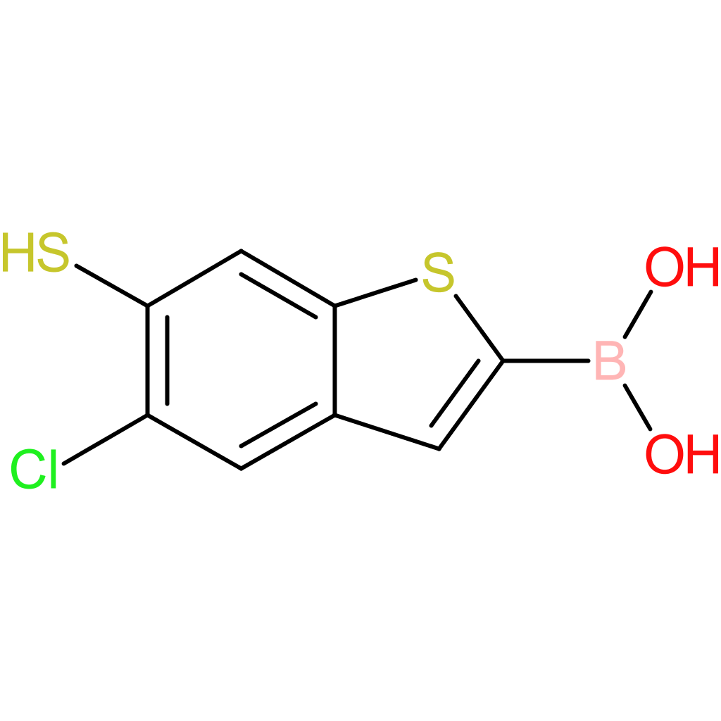 (5-chloro-6-sulfanyl-1-benzothiophen-2-yl)boronic acid