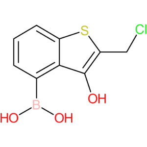 2-(chloromethyl)-3-hydroxybenzothiophene-4-boronic acid