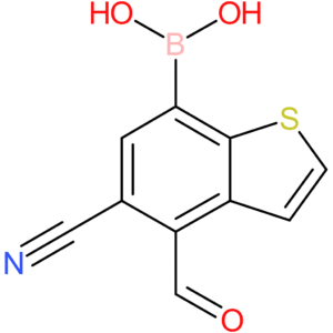 5-cyano-4-formylbenzothiophene-7-boronic acid