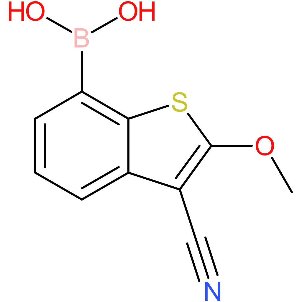 3-cyano-2-methoxybenzothiophene-7-boronic acid