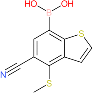 5-cyano-4-(methylthio)benzothiophene-7-boronic acid