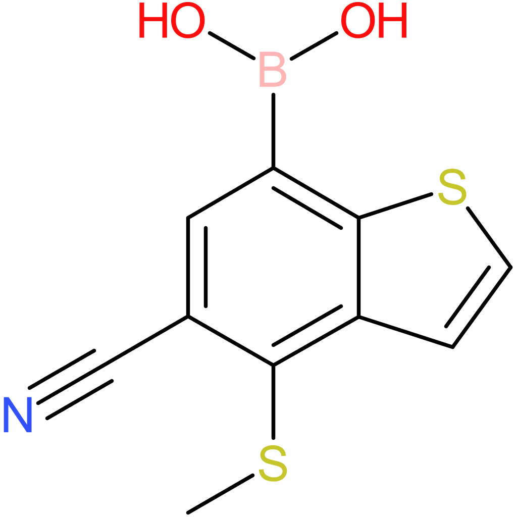 5-cyano-4-(methylthio)benzothiophene-7-boronic acid
