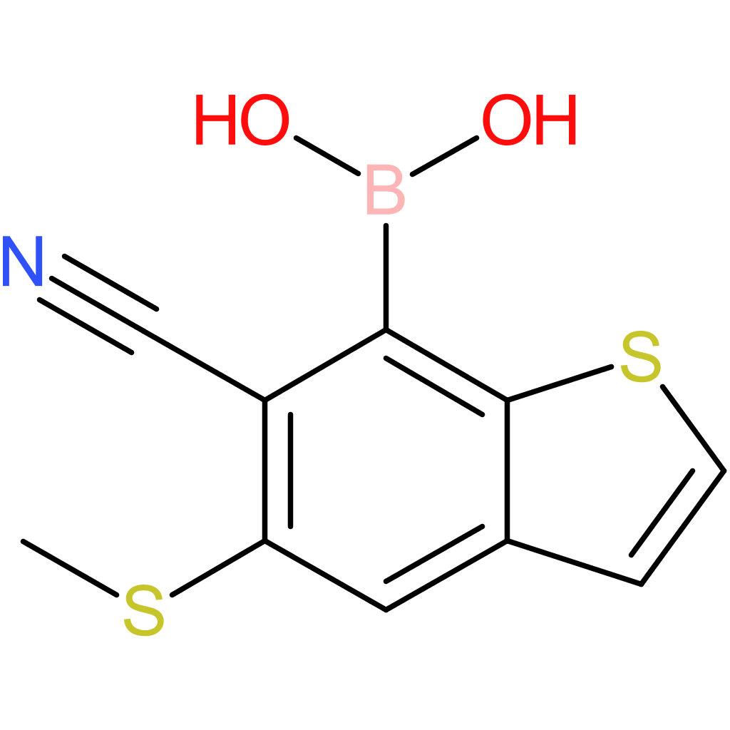 6-cyano-5-(methylthio)benzothiophene-7-boronic acid