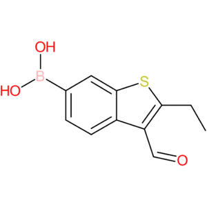 2-ethyl-3-formylbenzothiophene-6-boronic acid
