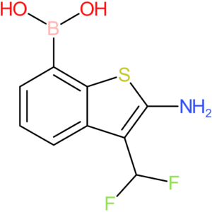 2-amino-3-(difluoromethyl)benzothiophene-7-boronic acid