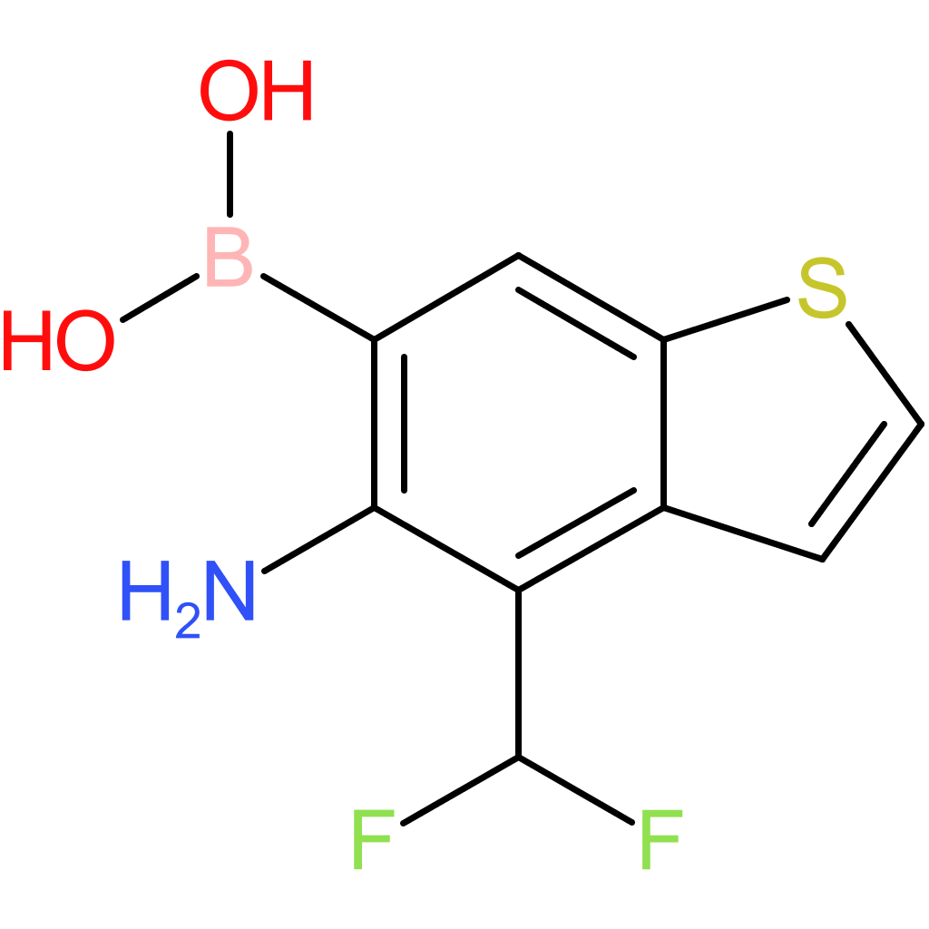 5-amino-4-(difluoromethyl)benzothiophene-6-boronic acid