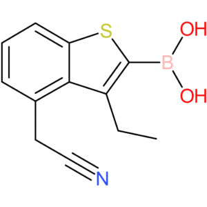 2-borono-3-ethylbenzothiophene-4-acetonitrile