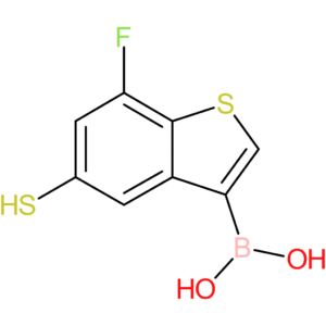 (7-fluoro-5-sulfanyl-1-benzothiophen-3-yl)boronic acid
