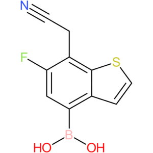 4-borono-6-fluorobenzothiophene-7-acetonitrile