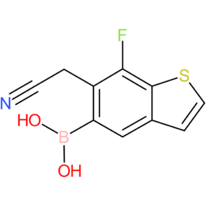 5-borono-7-fluorobenzothiophene-6-acetonitrile