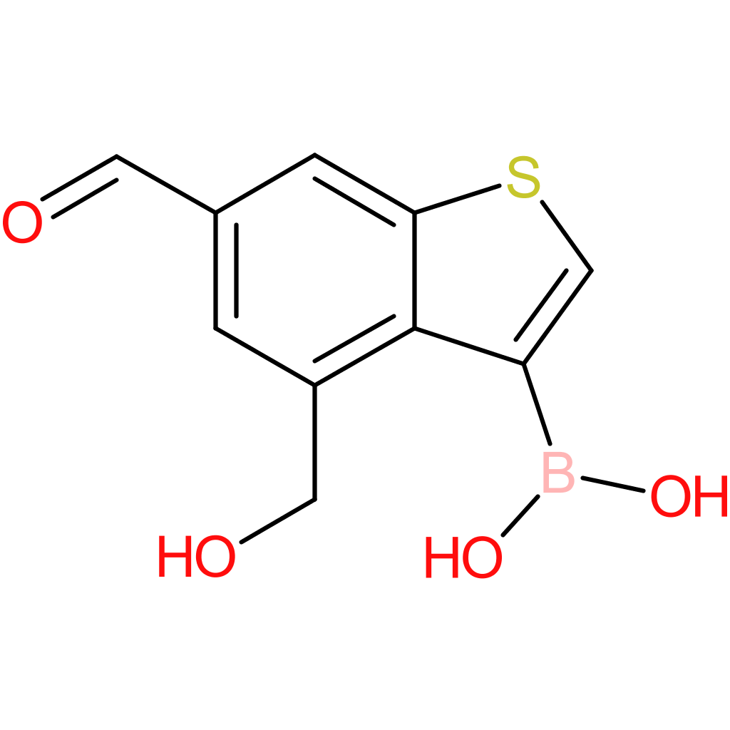 6-formyl-4-(hydroxymethyl)benzothiophene-3-boronic acid