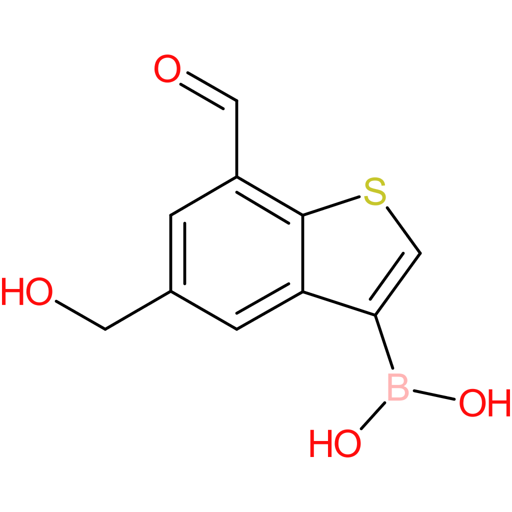 7-formyl-5-(hydroxymethyl)benzothiophene-3-boronic acid
