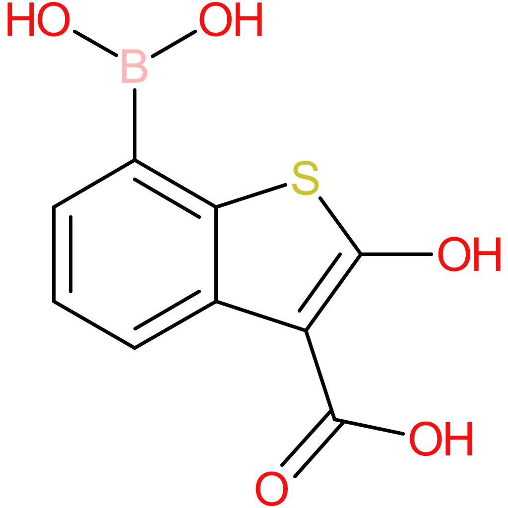 3-carboxy-2-hydroxybenzothiophene-7-boronic acid