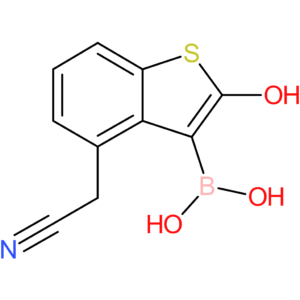 3-borono-2-hydroxybenzothiophene-4-acetonitrile