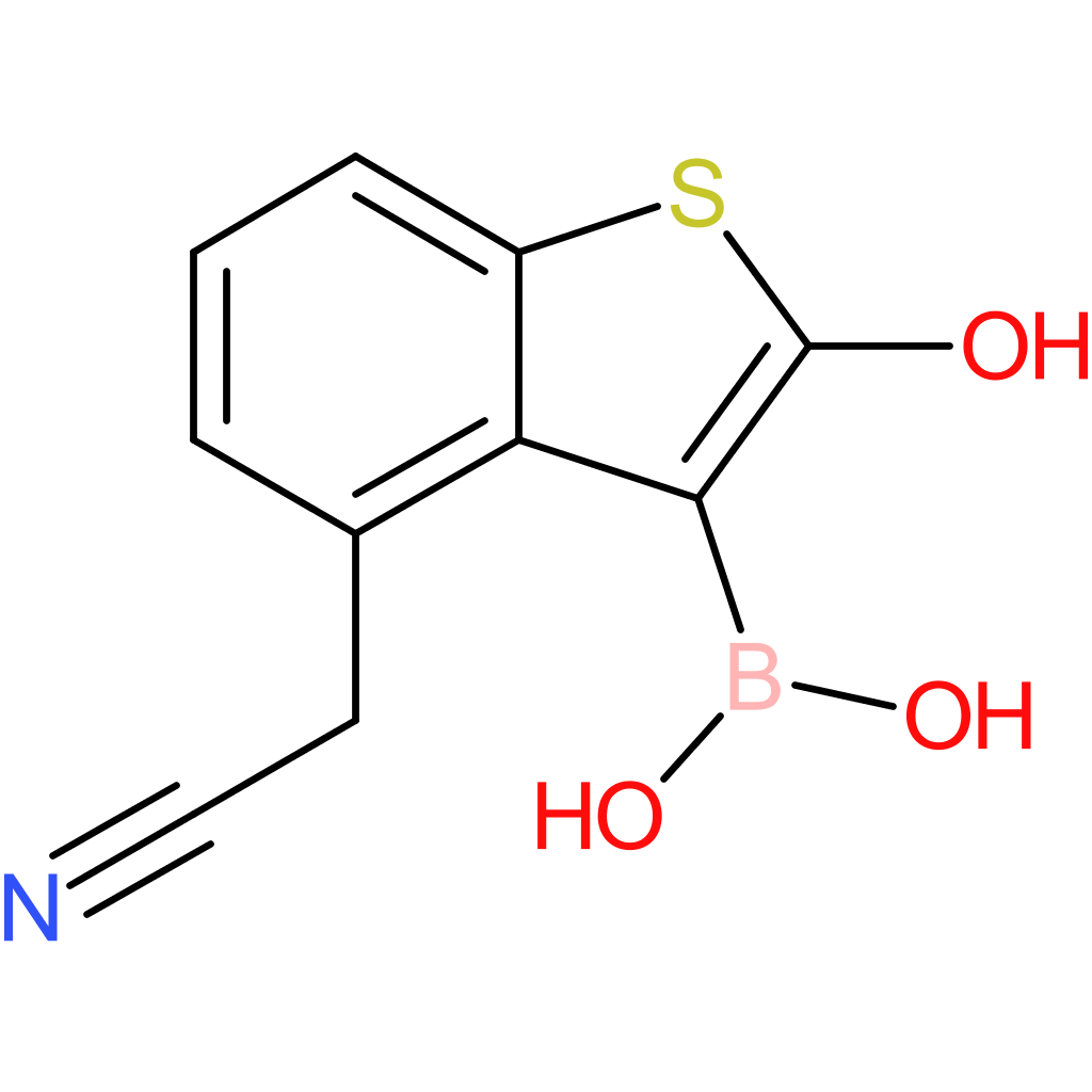 3-borono-2-hydroxybenzothiophene-4-acetonitrile