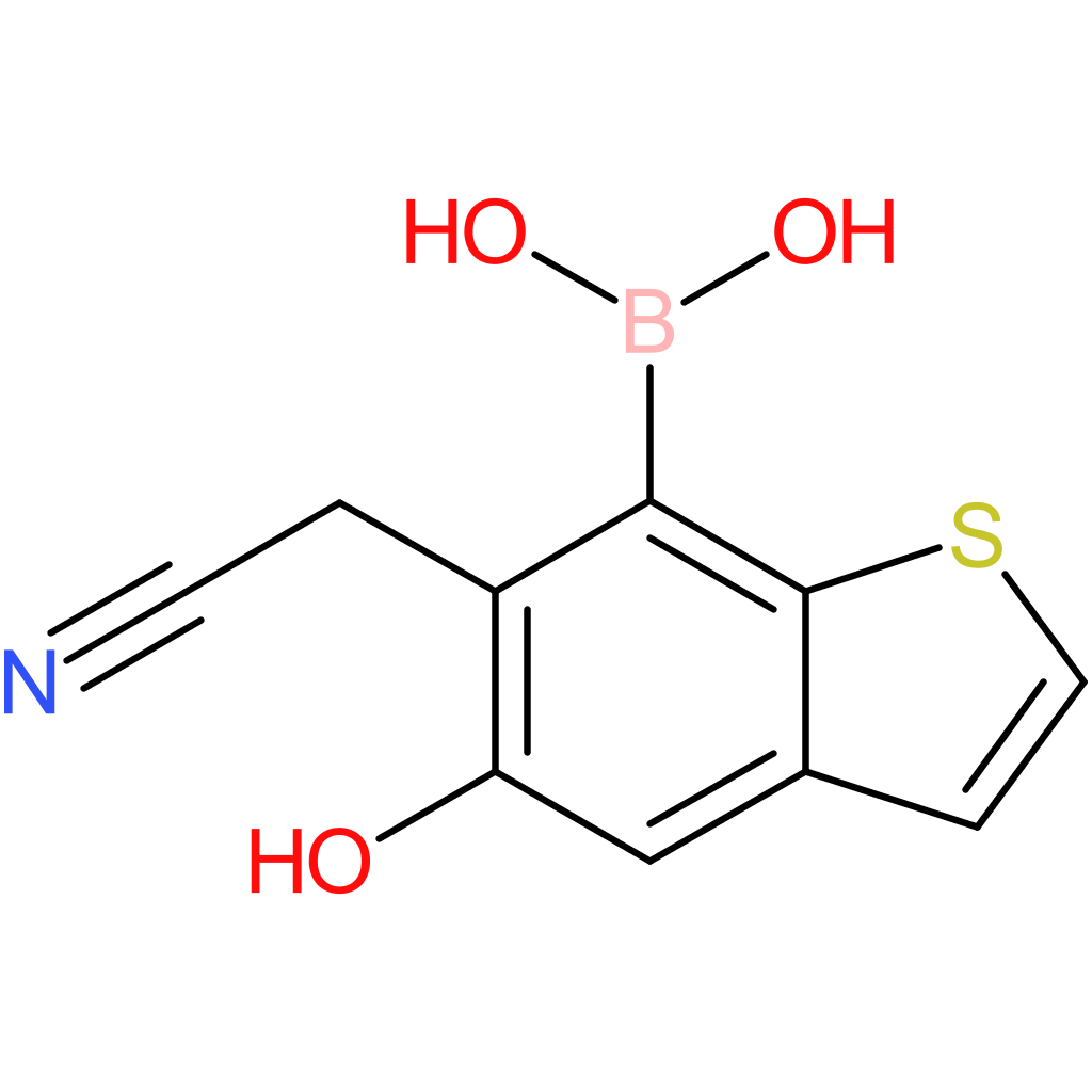 7-borono-5-hydroxybenzothiophene-6-acetonitrile
