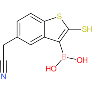 3-borono-2-mercaptobenzothiophene-5-acetonitrile