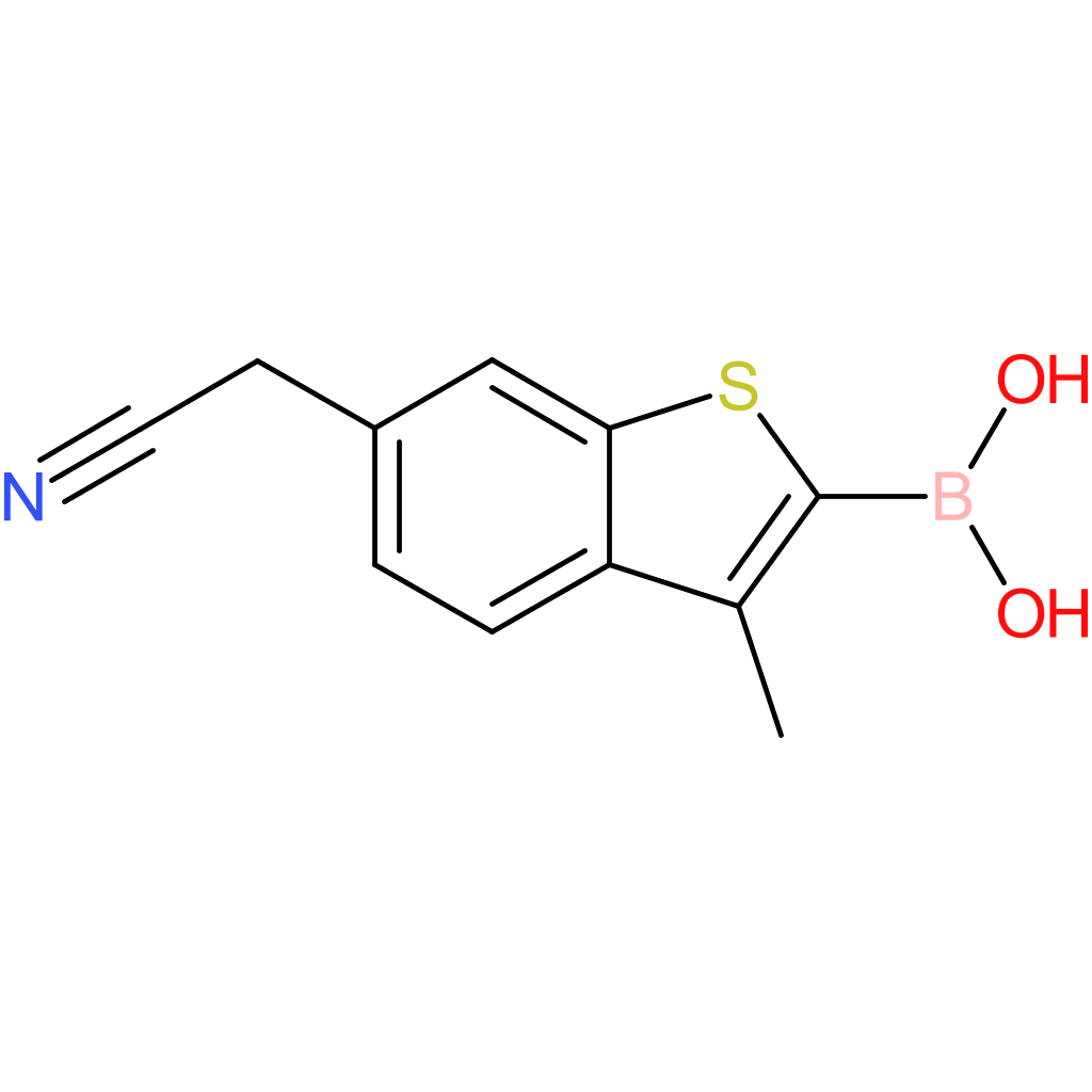2-borono-3-methylbenzothiophene-6-acetonitrile