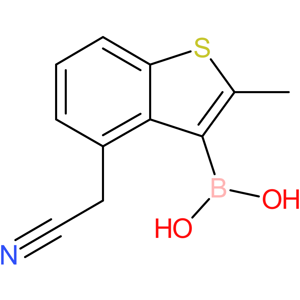 3-borono-2-methylbenzothiophene-4-acetonitrile