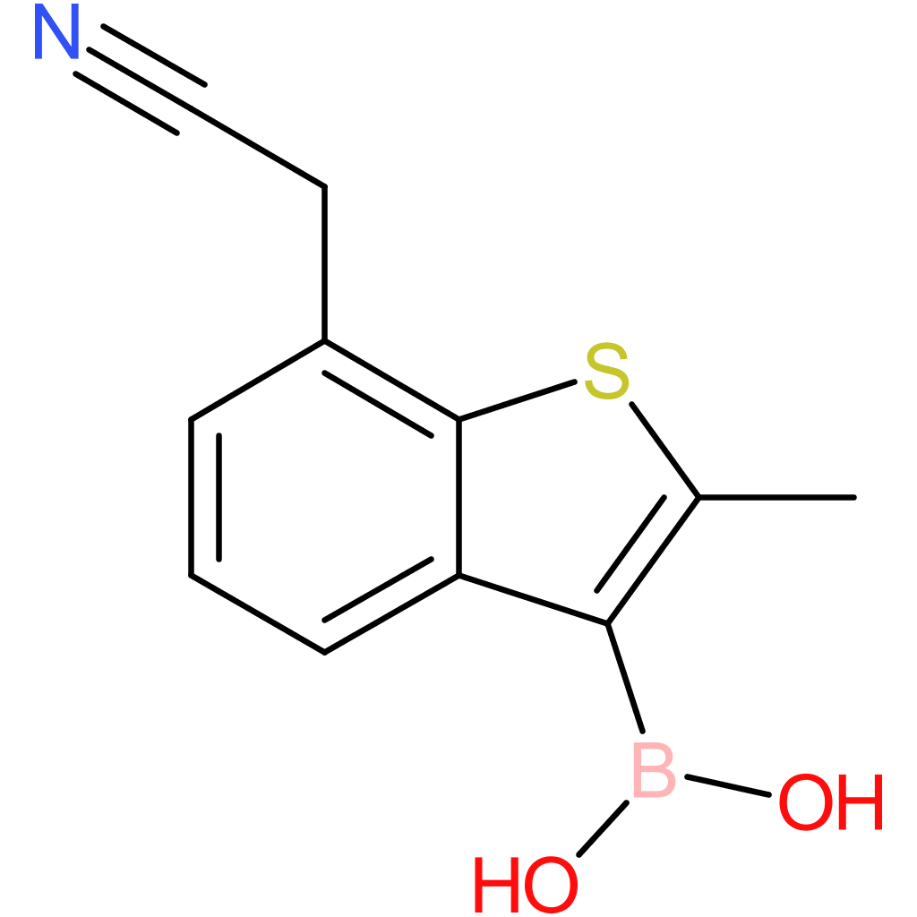 3-borono-2-methylbenzothiophene-7-acetonitrile