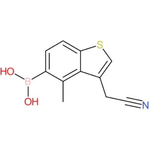 5-borono-4-methylbenzothiophene-3-acetonitrile